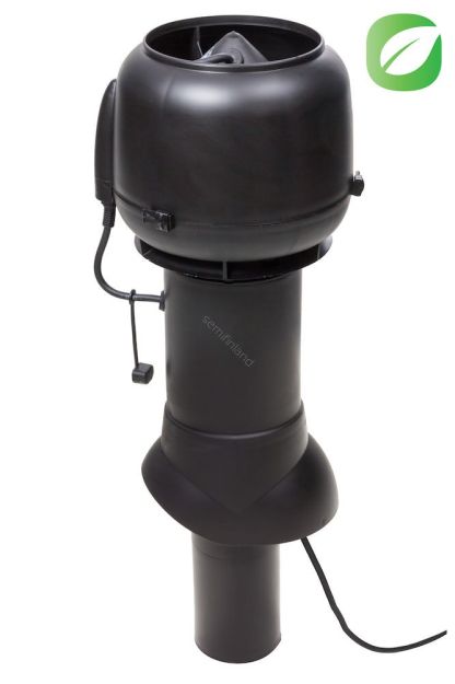 Wentylator radonowy VILPE ECo Ø 110/500 Ekotoaleta czarny.