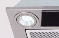 Okap podszafkowy OK-6 LINEA inox + czarny panel TOFLESZ - oświetlenie LED SMD.