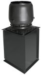 Wywietrznik S 250 400x400 VILPE czarny na kominie / cokole wykonanym z blachy.